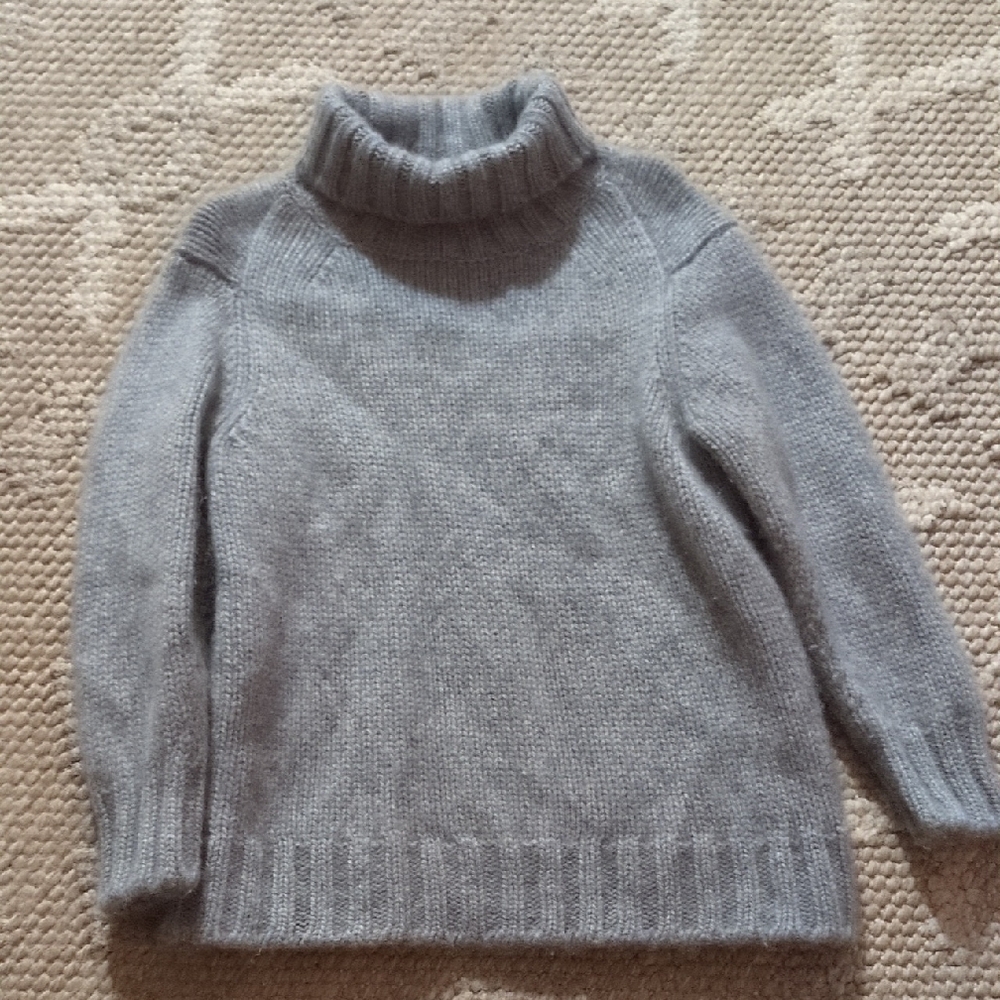 Bonpoint Soft Gray Turtleneck Sweater